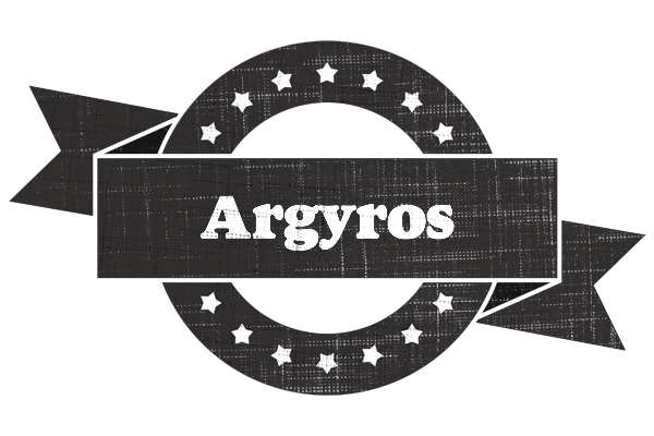 Argyros grunge logo