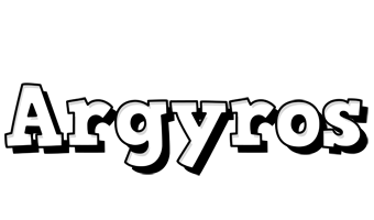 Argyros snowing logo