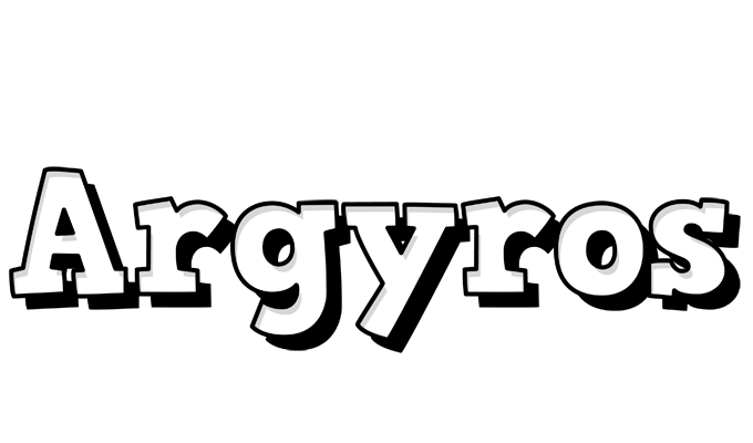 Argyros snowing logo