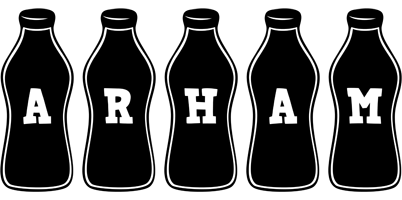 Arham bottle logo