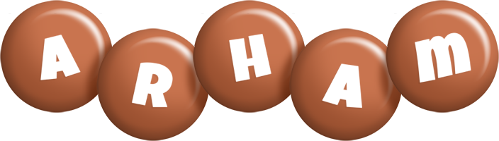 Arham candy-brown logo