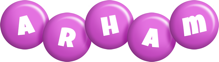 Arham candy-purple logo