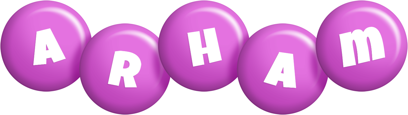 Arham candy-purple logo