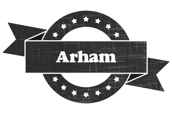 Arham grunge logo