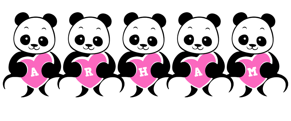 Arham love-panda logo