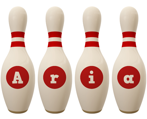Aria bowling-pin logo