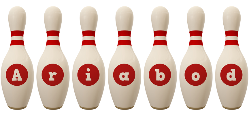 Ariabod bowling-pin logo