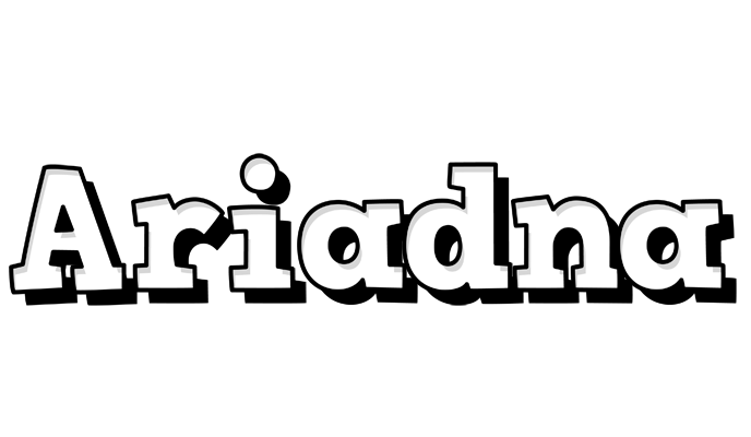 Ariadna snowing logo