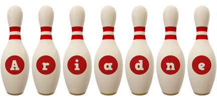 Ariadne bowling-pin logo