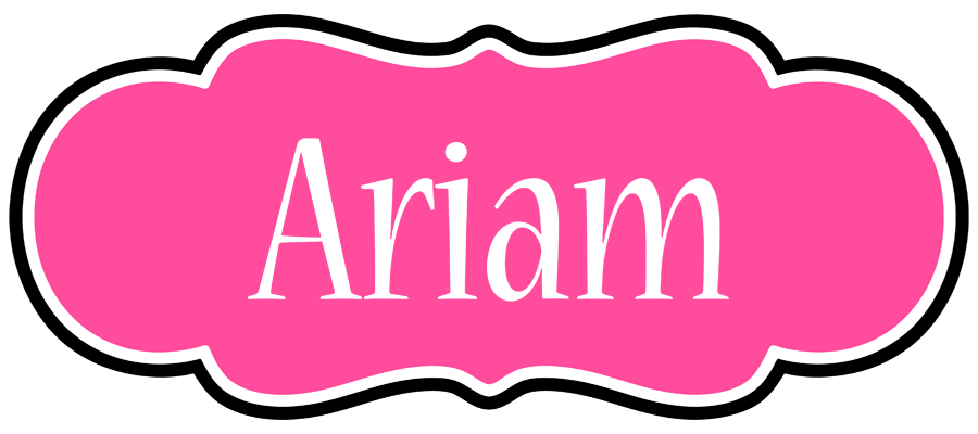 Ariam invitation logo
