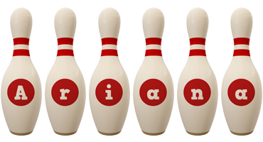 Ariana bowling-pin logo