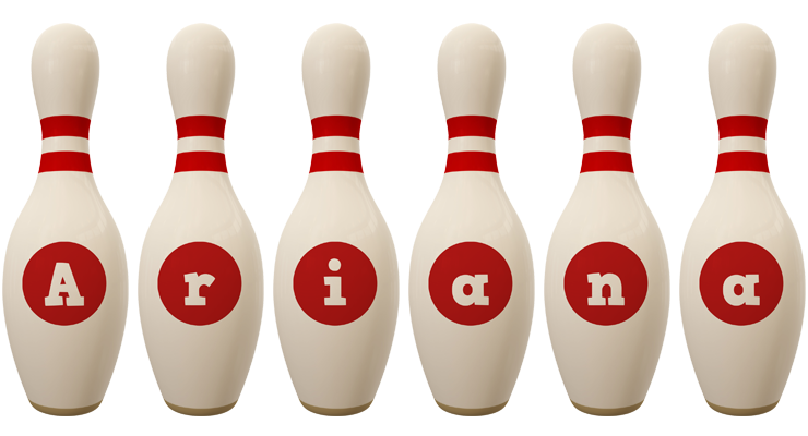 Ariana bowling-pin logo