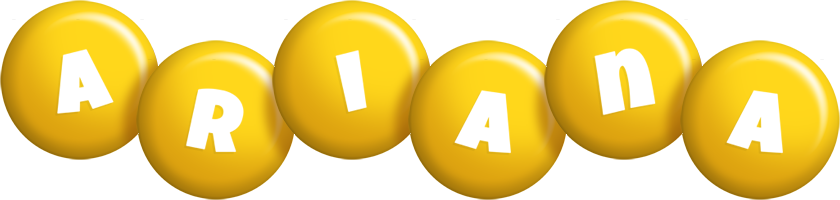 Ariana candy-yellow logo