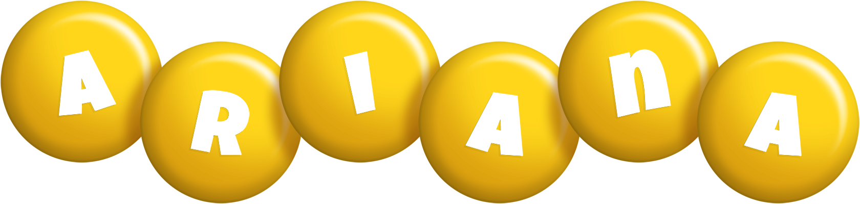 Ariana candy-yellow logo