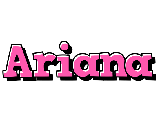 Ariana girlish logo