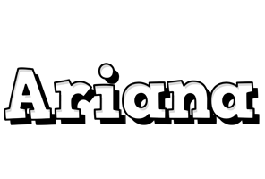 Ariana snowing logo