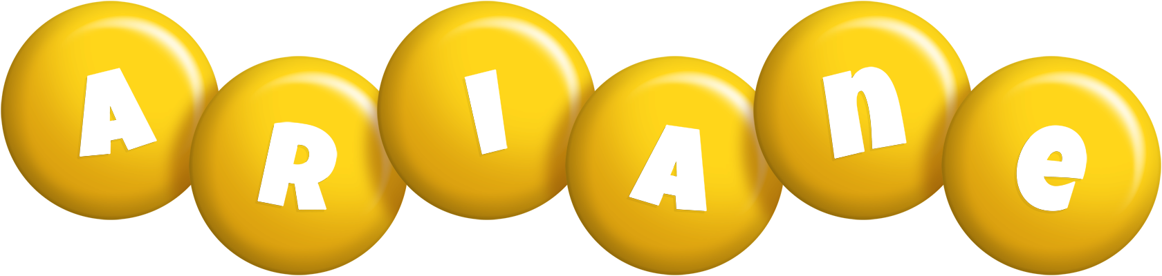 Ariane candy-yellow logo