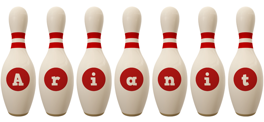 Arianit bowling-pin logo