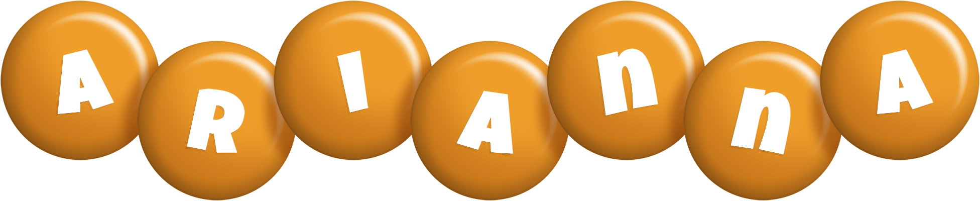 Arianna candy-orange logo