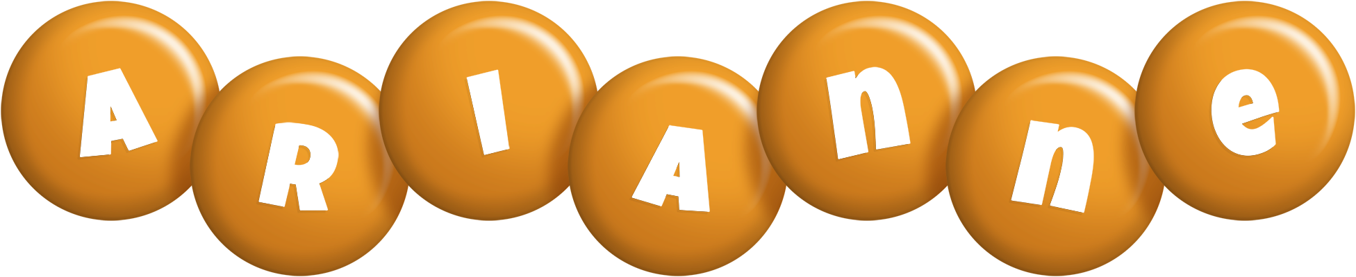 Arianne candy-orange logo