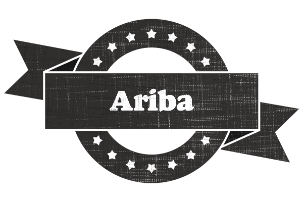 Ariba grunge logo