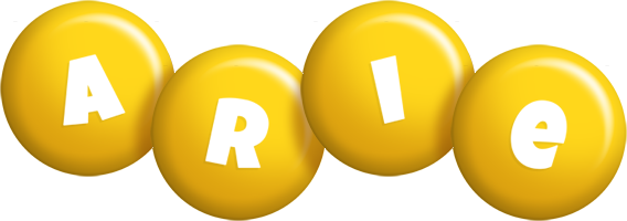 Arie candy-yellow logo
