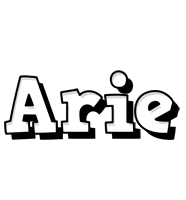 Arie snowing logo