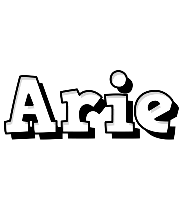 Arie snowing logo