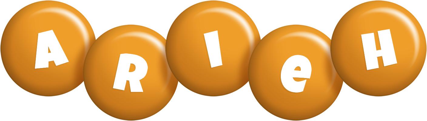 Arieh candy-orange logo