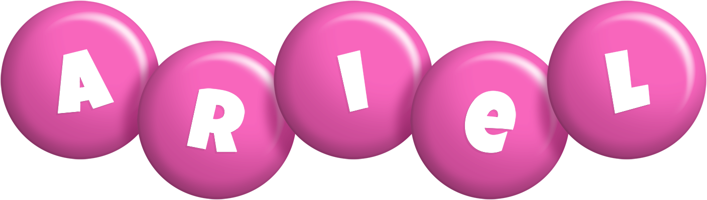 Ariel candy-pink logo