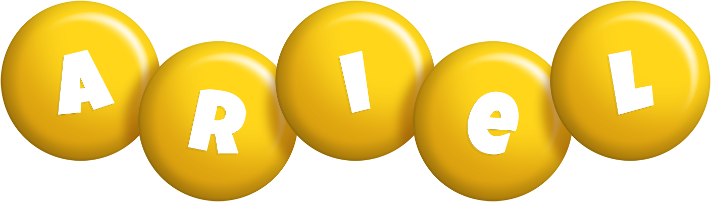 Ariel candy-yellow logo
