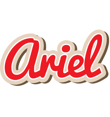 Ariel chocolate logo