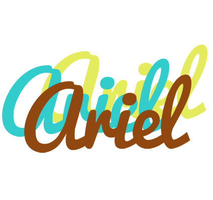 Ariel cupcake logo