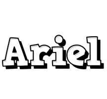 Ariel snowing logo