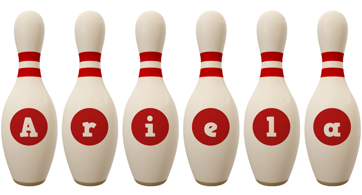 Ariela bowling-pin logo