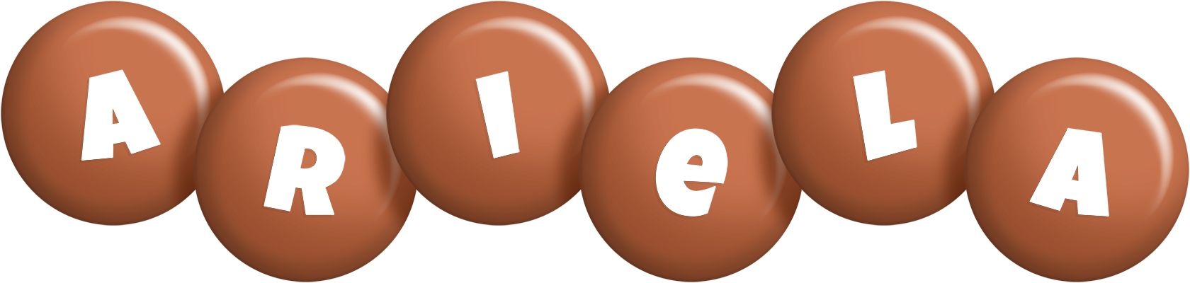Ariela candy-brown logo