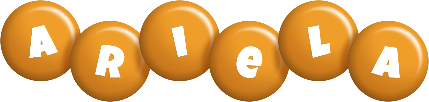Ariela candy-orange logo