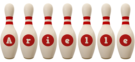 Arielle bowling-pin logo