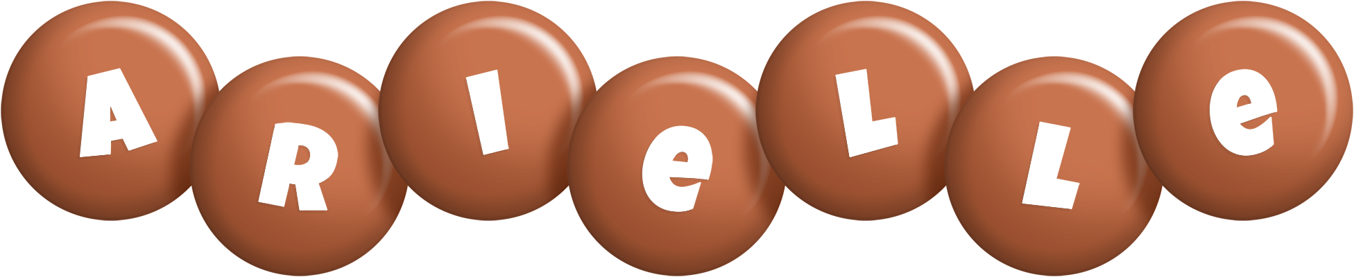 Arielle candy-brown logo