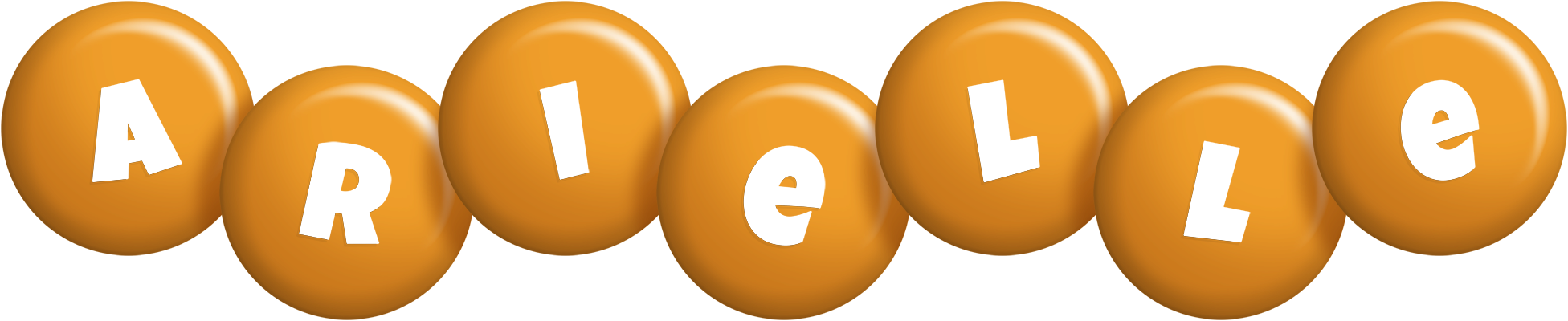 Arielle candy-orange logo