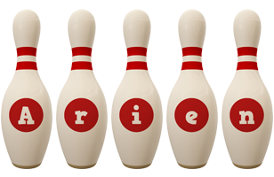 Arien bowling-pin logo