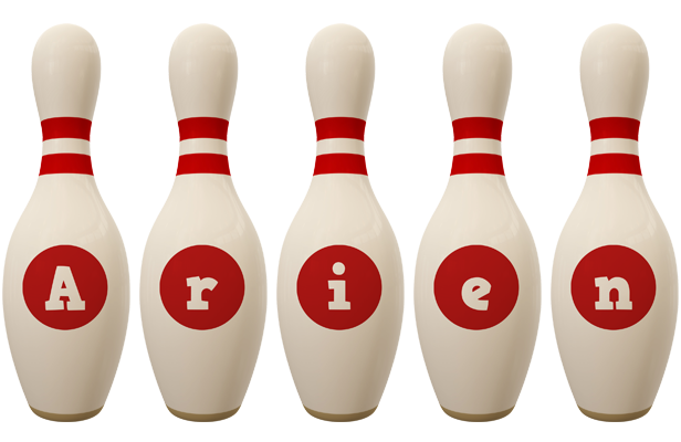 Arien bowling-pin logo