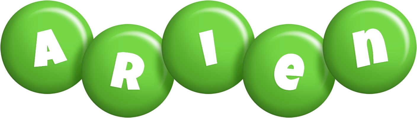 Arien candy-green logo