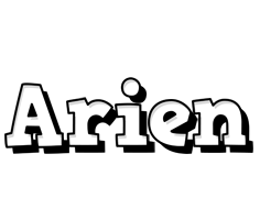 Arien snowing logo