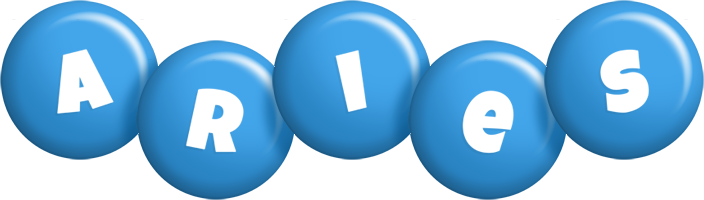 Aries candy-blue logo