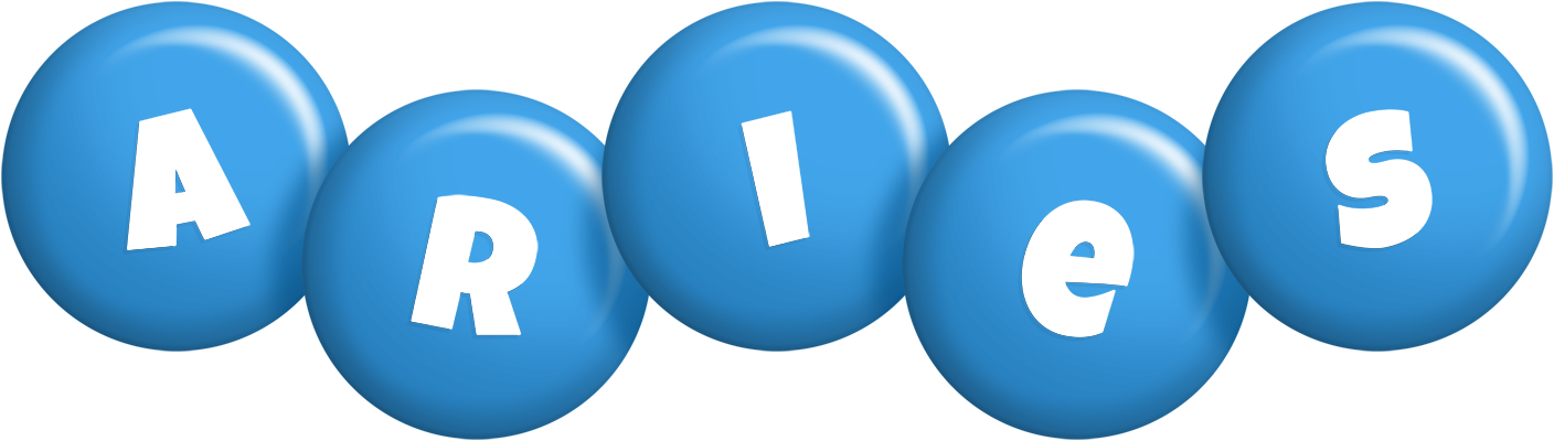 Aries candy-blue logo