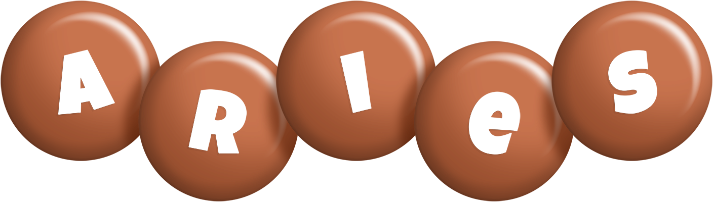 Aries candy-brown logo
