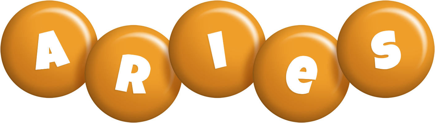 Aries candy-orange logo