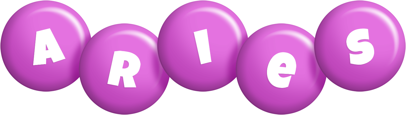 Aries candy-purple logo