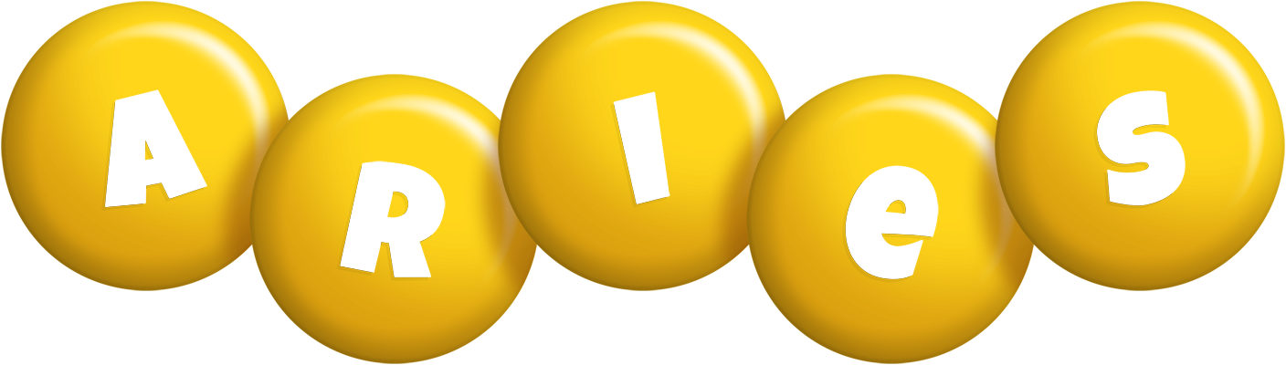 Aries candy-yellow logo